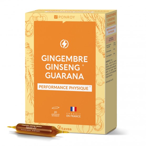 Ampoules de Gingembre - Ginseng - Guarana